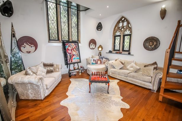 The 19th century details still remain in plain sight for the old chapel