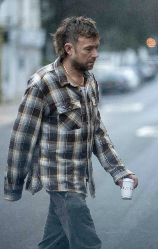 Damon Albarn looks unrecognisable with messy lockdown hair