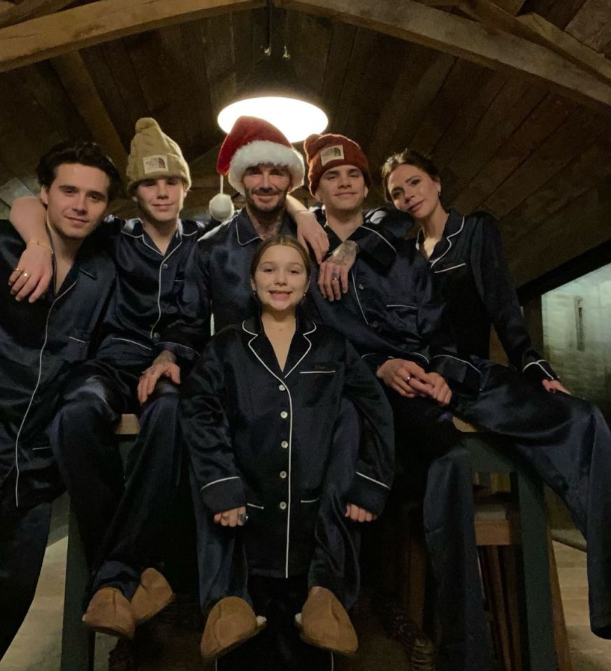Victoria posted this cute snap on Instagram on Christmas Day