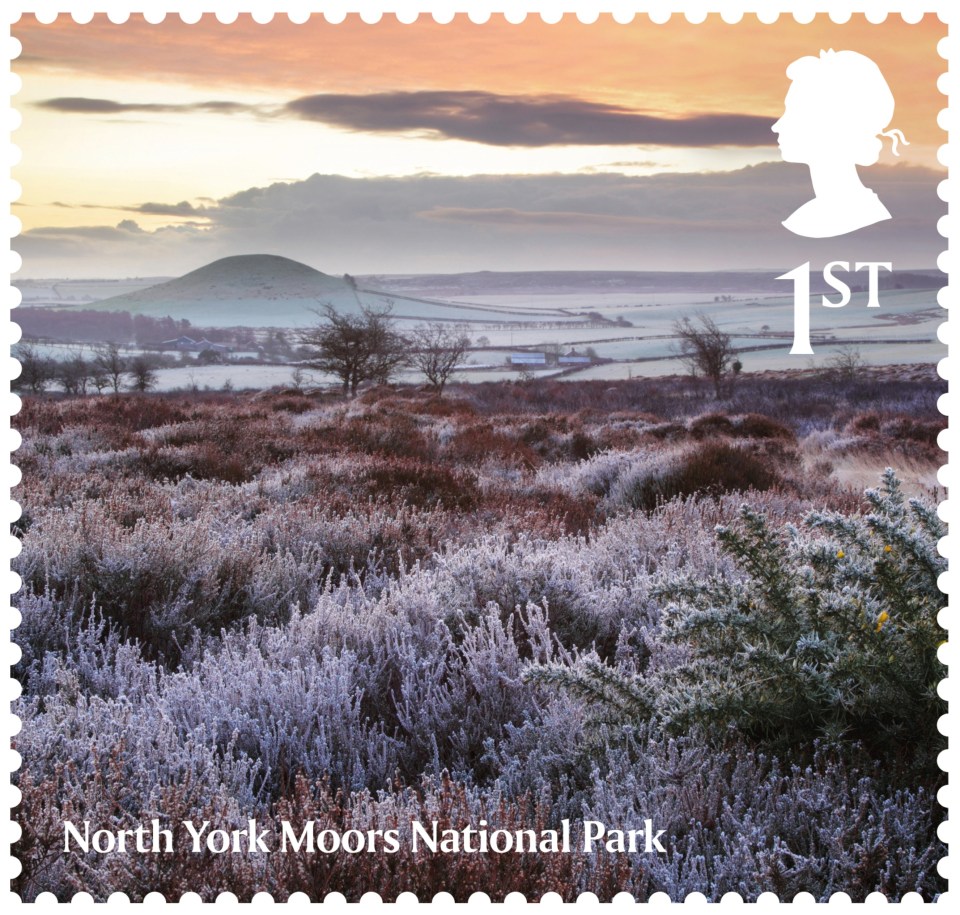 The North York Moors portrayed in a stamp to be issued in January 