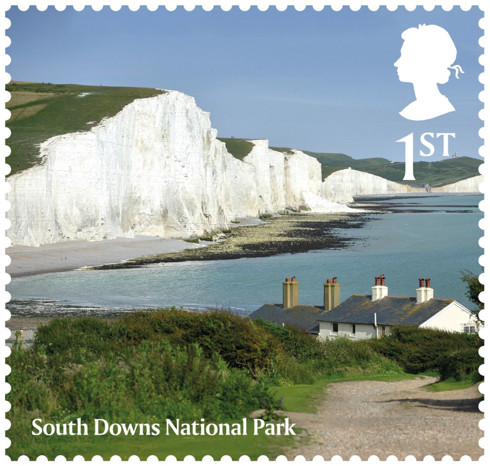 South Downs is another National Park depicted 