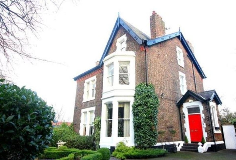 In the Mossley Hill area of Liverpool, this seven-bedroom home is on the market for £1.1million