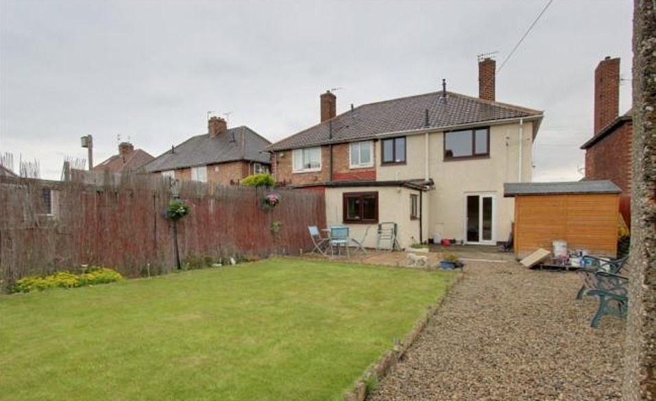 First listed on July 7, 2015, this three-bedroom semi-detached house in Middlesborough is still on the market for £89,000
