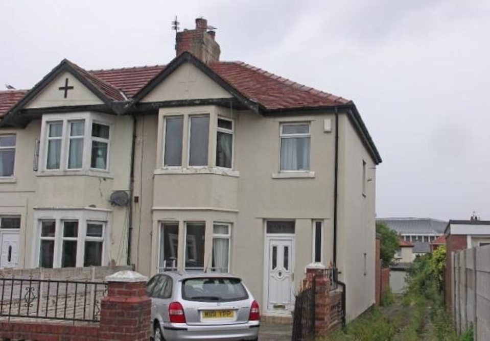 This end-of-terrace three-bedroom house in Bispham, Blackpool is just a short walk from the coast