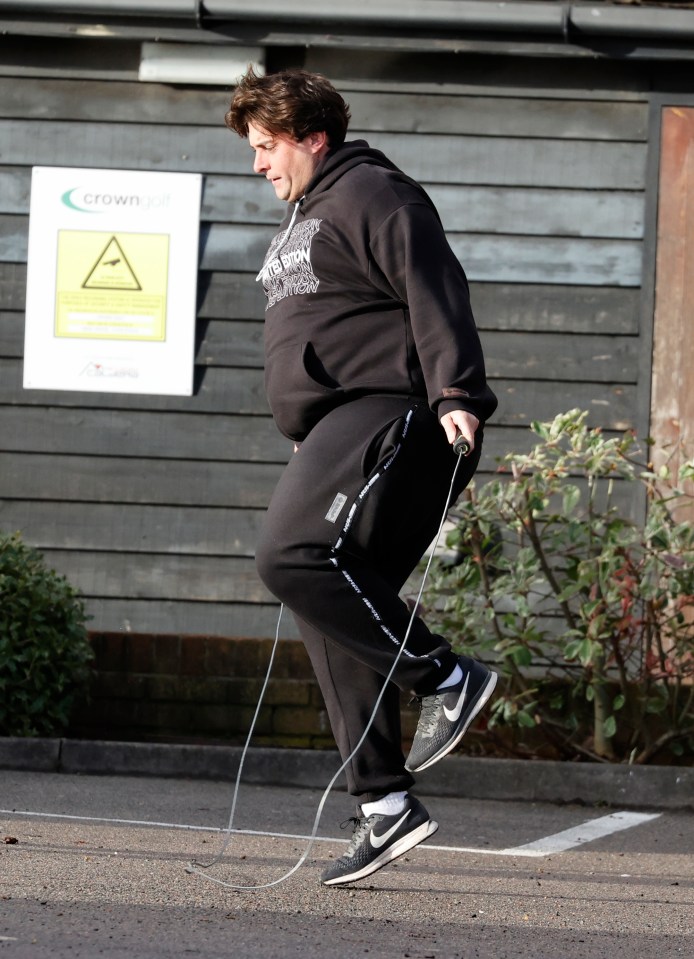 James Argent is skipping into his new year fitness regime