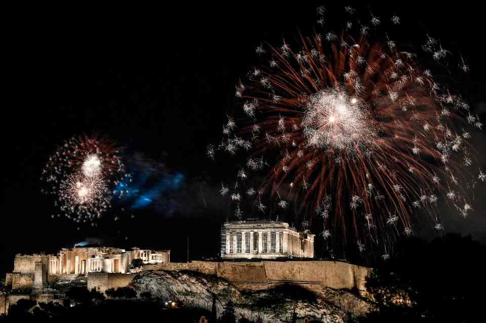 Athens was treated to a stunning display