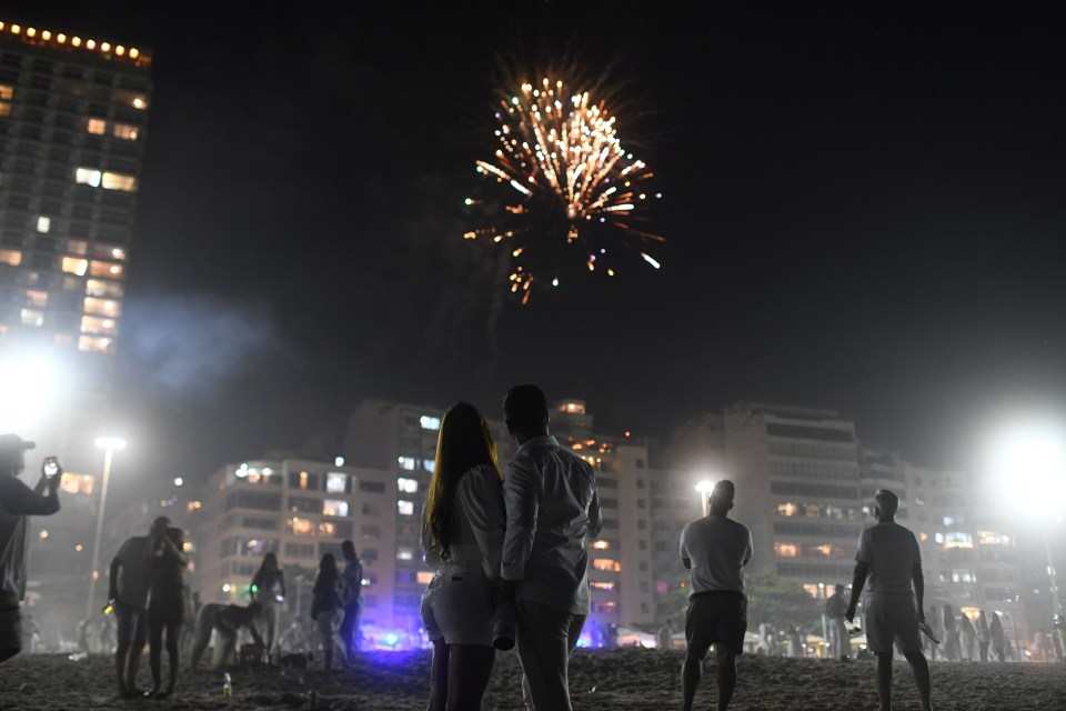 Copacabana beach in Rio de Janeiro, Brazil is usually packed
