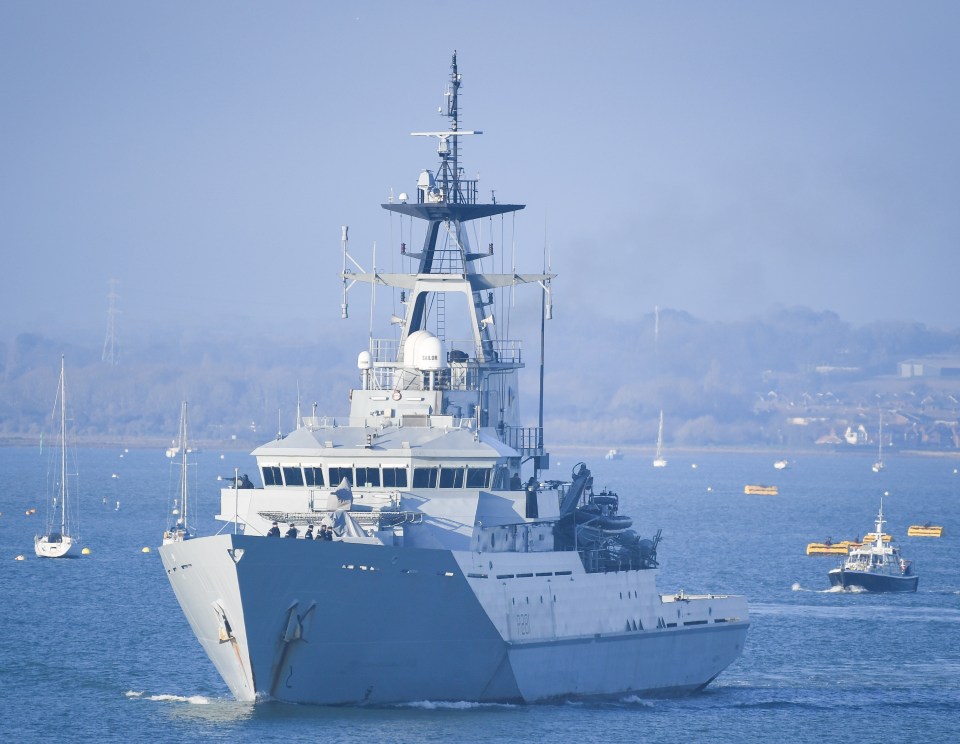 HMS Tyne is making up a part of the four-strong 'Cod Squad' heading into the Channel as a show of strength to French trawlers