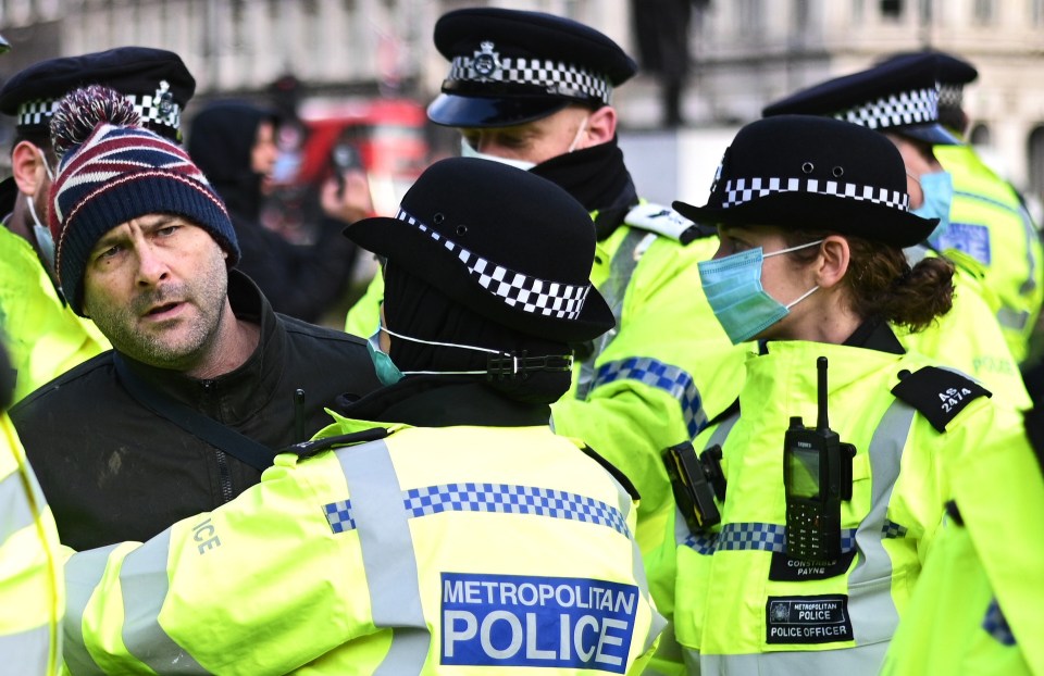 There was a huge police prescene in central London on Wednesday