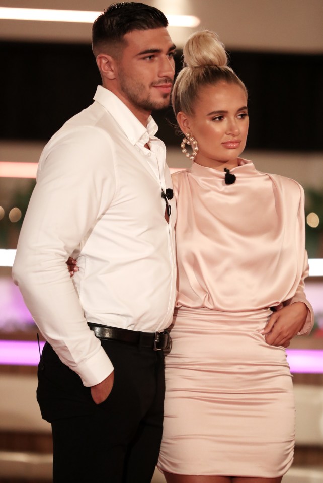 Tommy Fury on Love Island with partner Molly-Mae Hague 