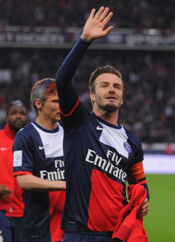 David Beckham retired at PSG and was given a hero's ovation 