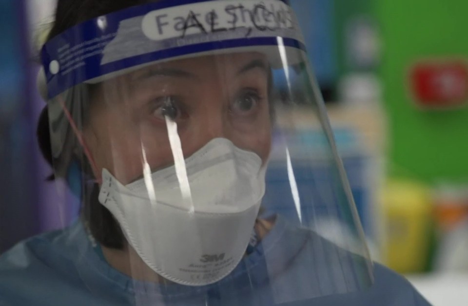 Staff are working throughout the day in full PPE