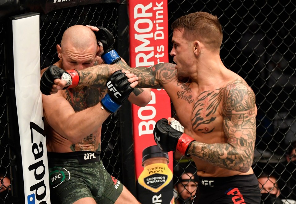 Dustin Poirier knocked out Conor McGregor in round two 