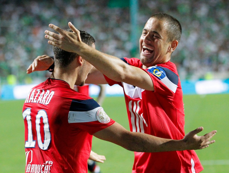 Cole played alongside Eden Hazard at Lille