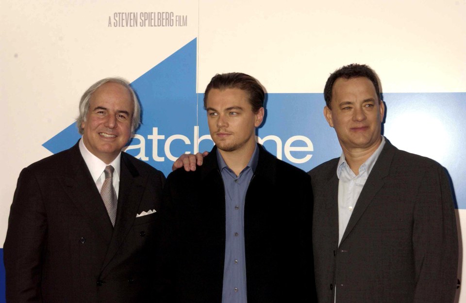 The real Frank Abagnale (left) seen here with Leo and Tom