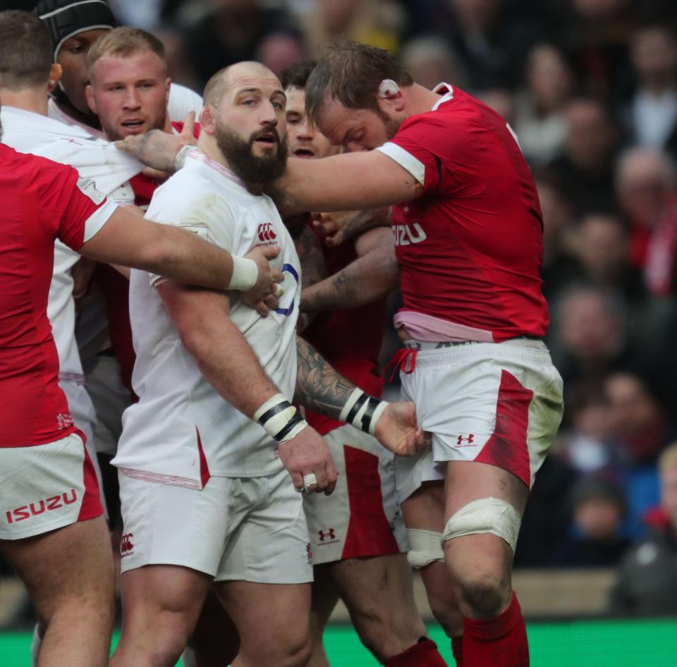 Marler was wearing a pair of Simmonds' custom boots when he grabbed Alun Wyn Jones