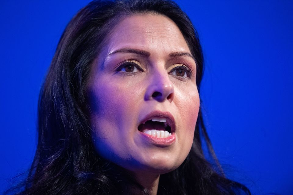 Priti Patel backed police to take a tough stance on Brits flouting lockdown rules