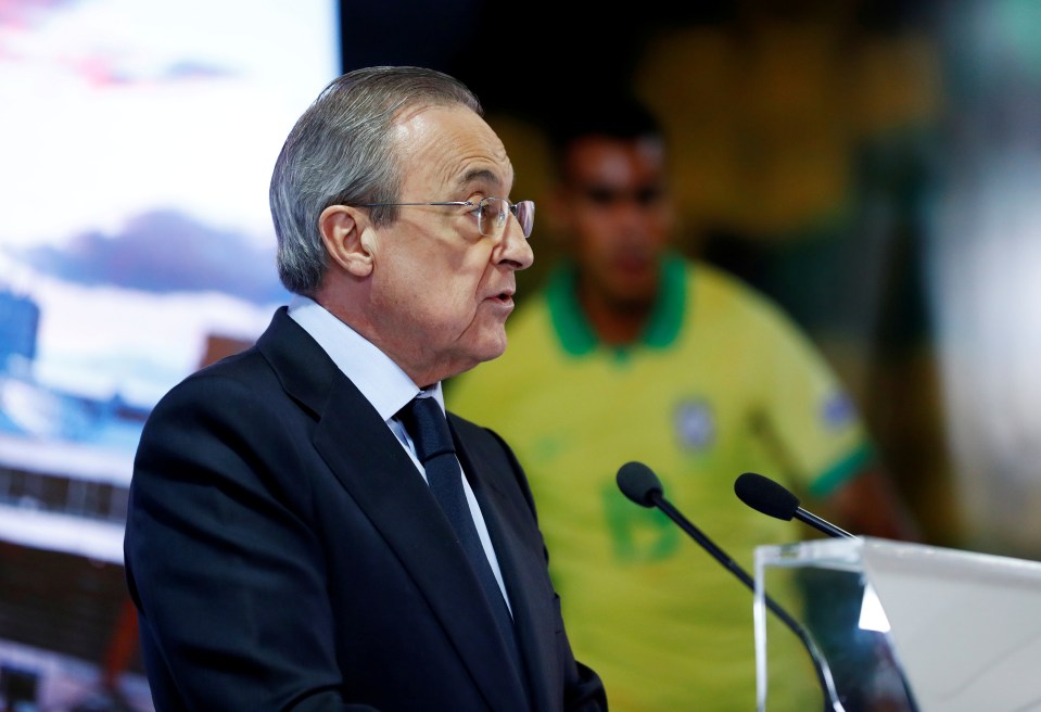 Real Madrid club president Florentino Perez has publicly backed plans