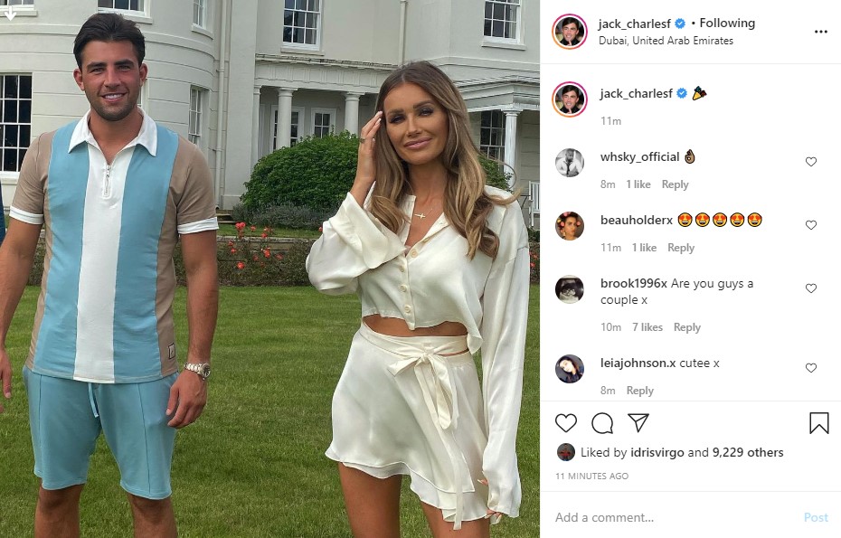 Fans were excited to see Jack tag himself in Dubai where Laura is also holidaying