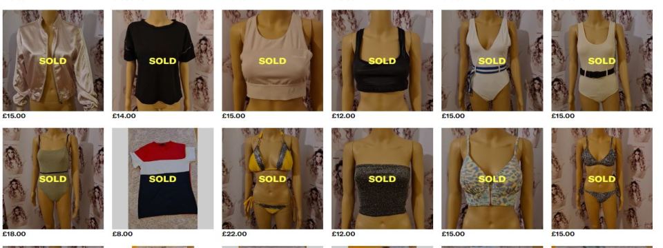 The 42-year-old reality star is thought to have banked more than £10,000 by flogging everything from sports bras to used bikinis on Depop