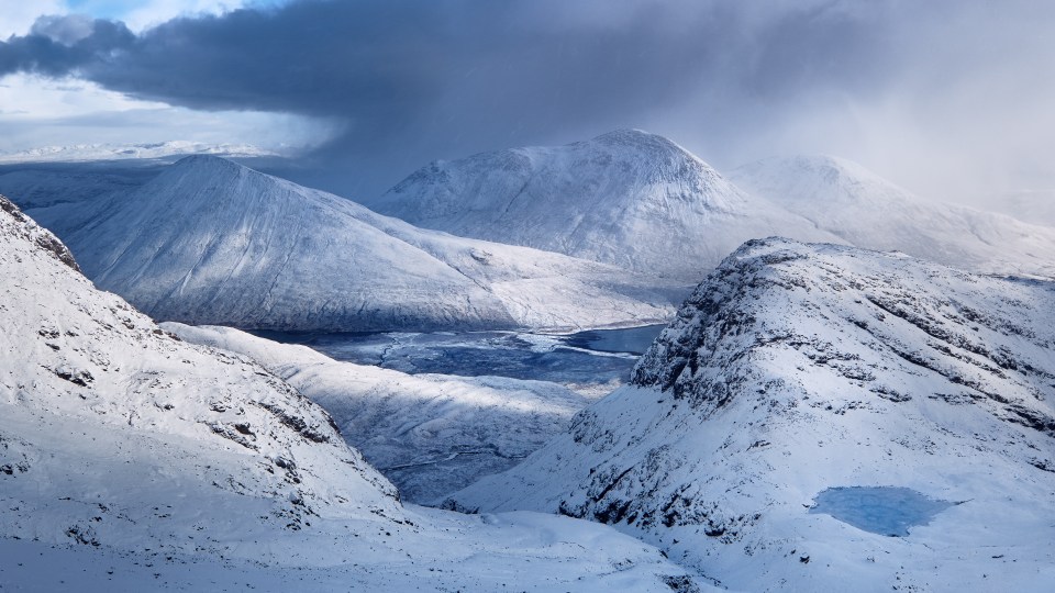Anthony Robin’s picture of Red Cuillin on the Isle of Skye underneath a blanket of snow nabbed second place.