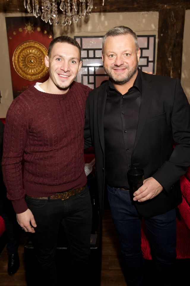 Mick with his son Kirk, who also appeared on Towie
