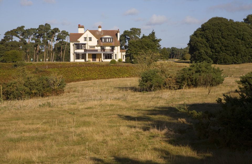 Tranmer House - the former home of Edith Pretty who organised the archaeological excavation at the Sutton Hoo, Anglo Saxon site
