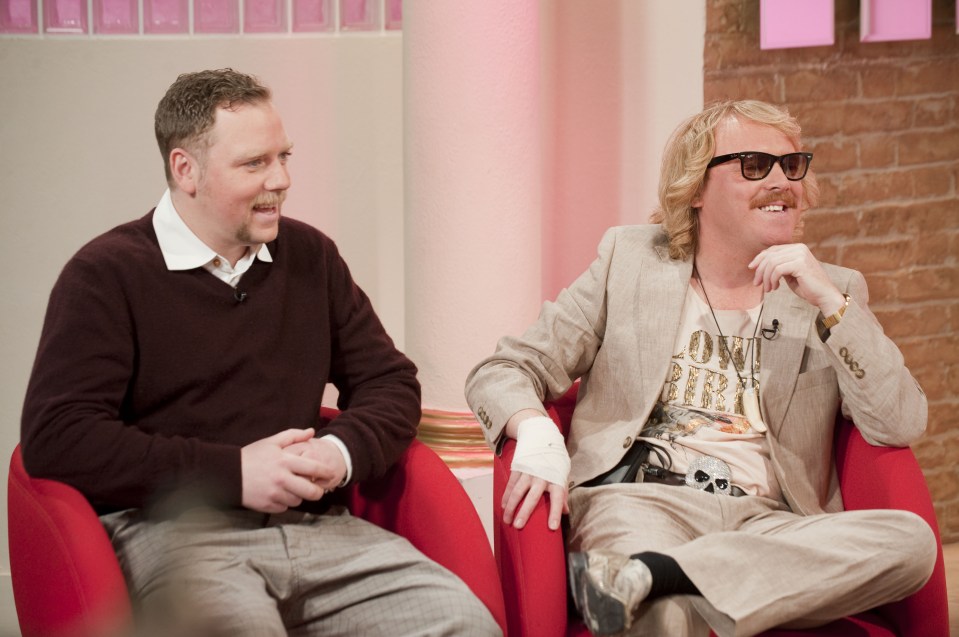 Rufus left the comedy quiz mid-series in 2012. Pictured with Keith in 2010