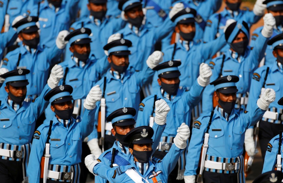 A parade is held every year on Republic Day, which marks the adoption of India's constitution in 1950