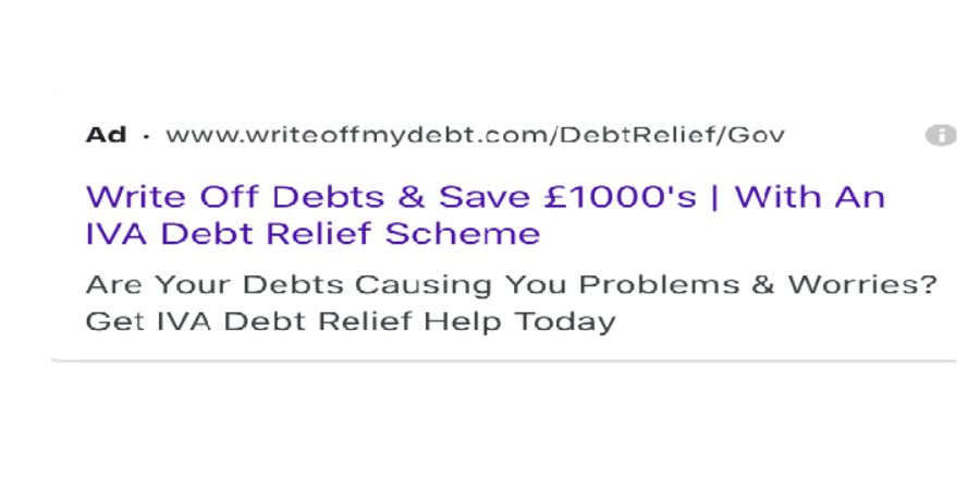 The ads claimed they could help write of debts easily