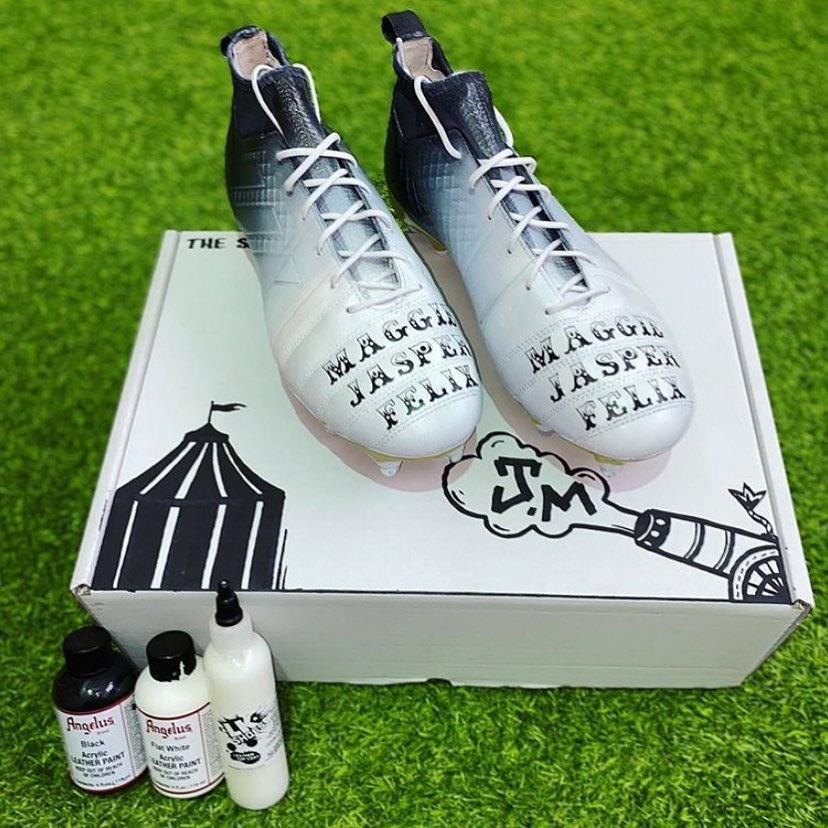 The designer even customised the box for this pair of boots for Marler