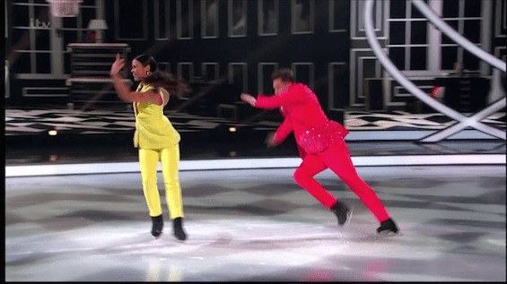 Joe was off to a cracking start but things went awry when he knocked his skates