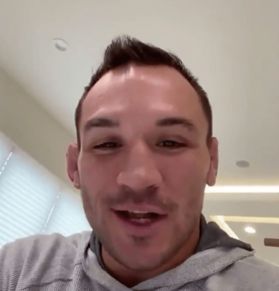 Michael Chandler was over the moon to have received a personal call from the Nature Boy