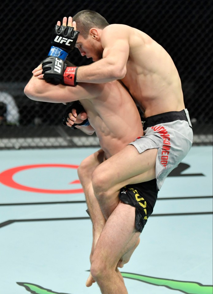 Umar Nurmagomedov showed phenomenal grappling skills in his win over Sergey Morozov