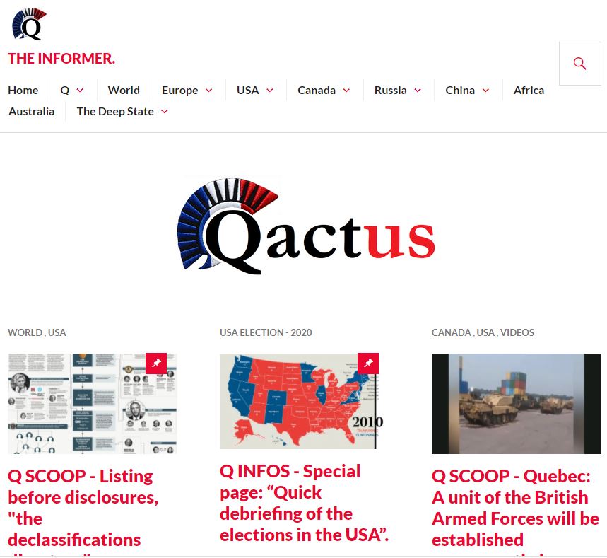 French language sites offer fake news through the lens of QAnon