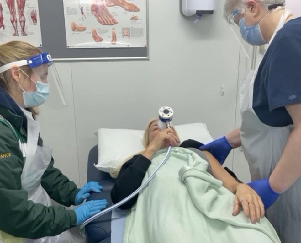 Denise was rushed to hospital just days before her first performance