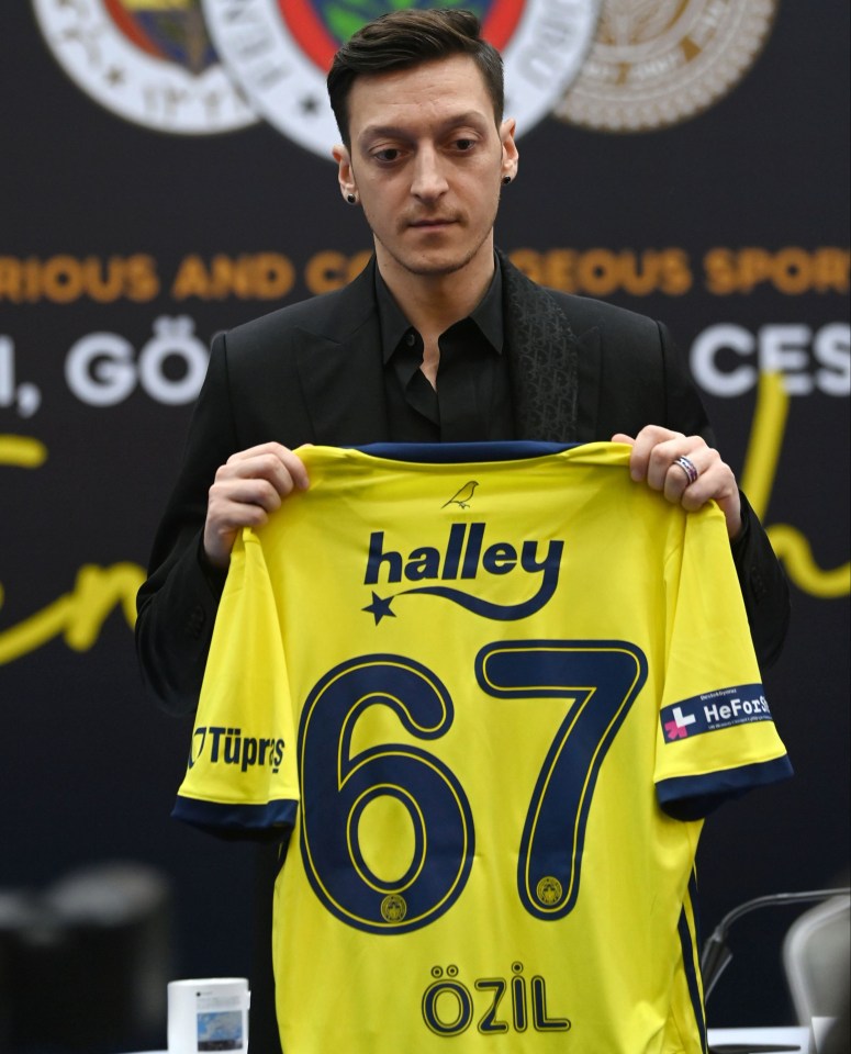 Ozil will wear the No67 shirt, a sweet nod to his Turkish roots
