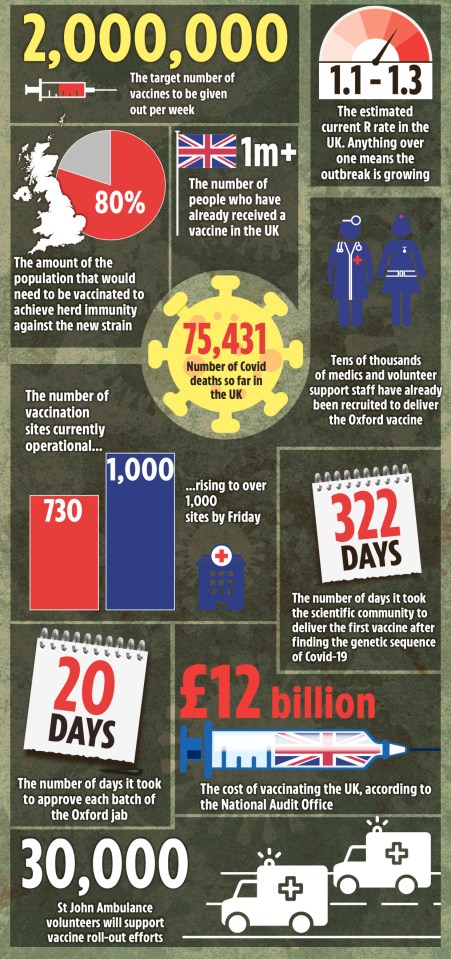 Delivery of the coronavirus vaccine across the UK is one of the biggest logistical challenges in peacetime history