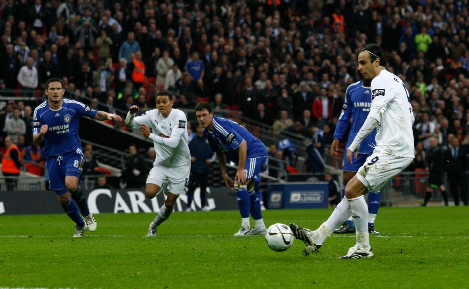 Dimitar Berbatov made no mistake from the spot to equalise for Spurs