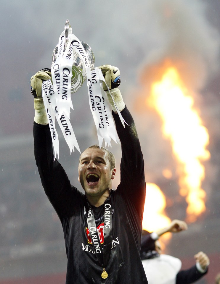 The 2008 League Cup was the only trophy in Paul Robinson's career - incredibly he managed more goals