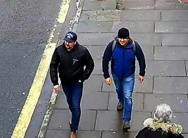 Alexander Petrov, right, and Ruslan Boshirov have been linked to the attempted hit