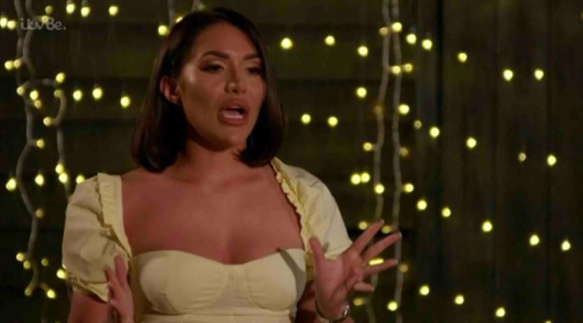Chloe on the set of Towie