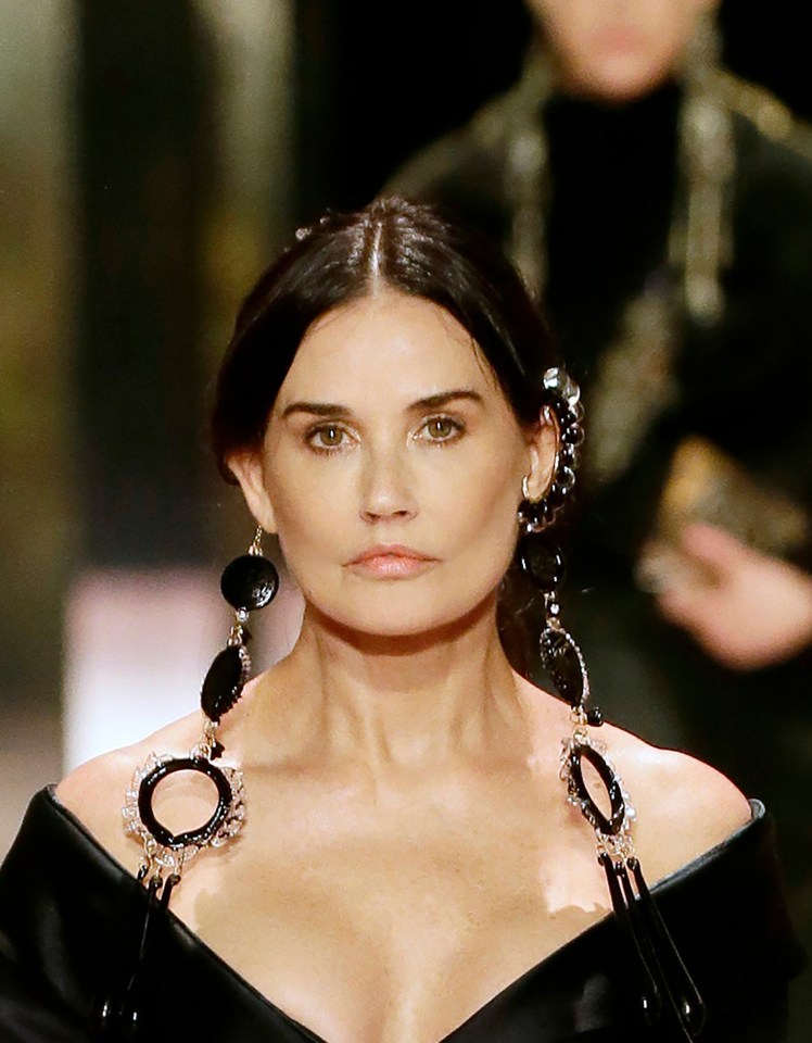 Demi Moore’s face attracted more attention than the clothes she wore