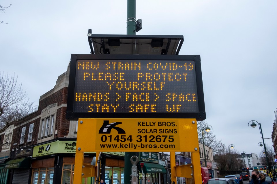 Signs warn drivers to the latest risk in East London