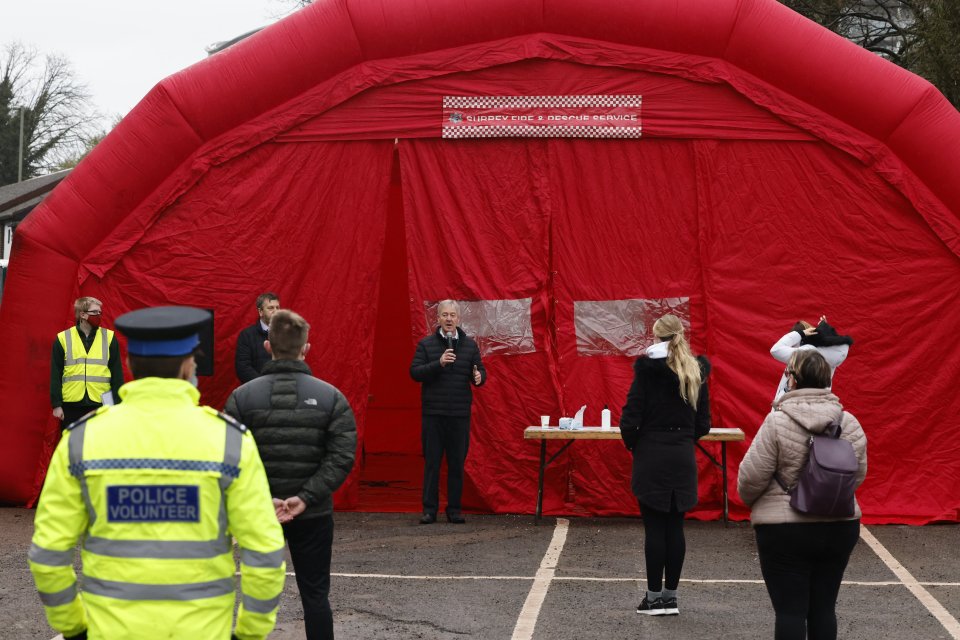 Ministers are urging everyone in affected areas to stay at home and get a test