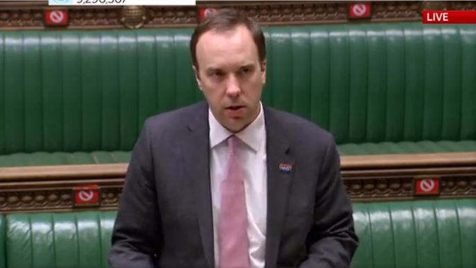 Matt Hancock said two more areas in England will receive extra Covid testing