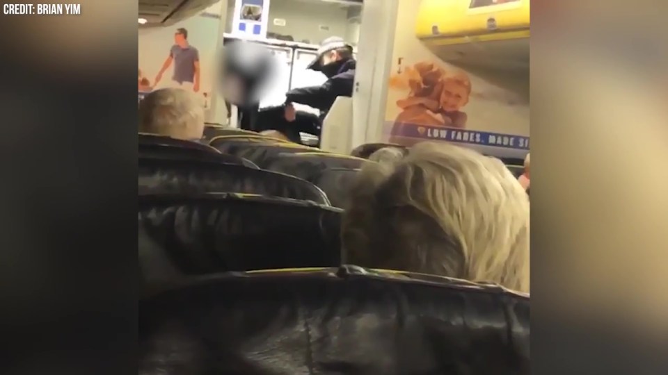 Passengers applauded when cops hauled Hendry off the plane upon landing
