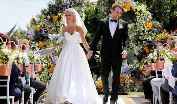 Billy Vincent on his wedding day to Susie Bradley on Married At First Sight Australia