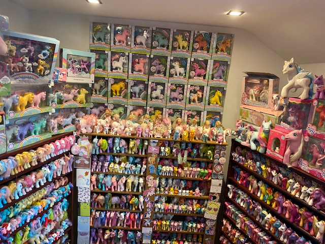 The pony obsessive estimates her collection is worth £20,000