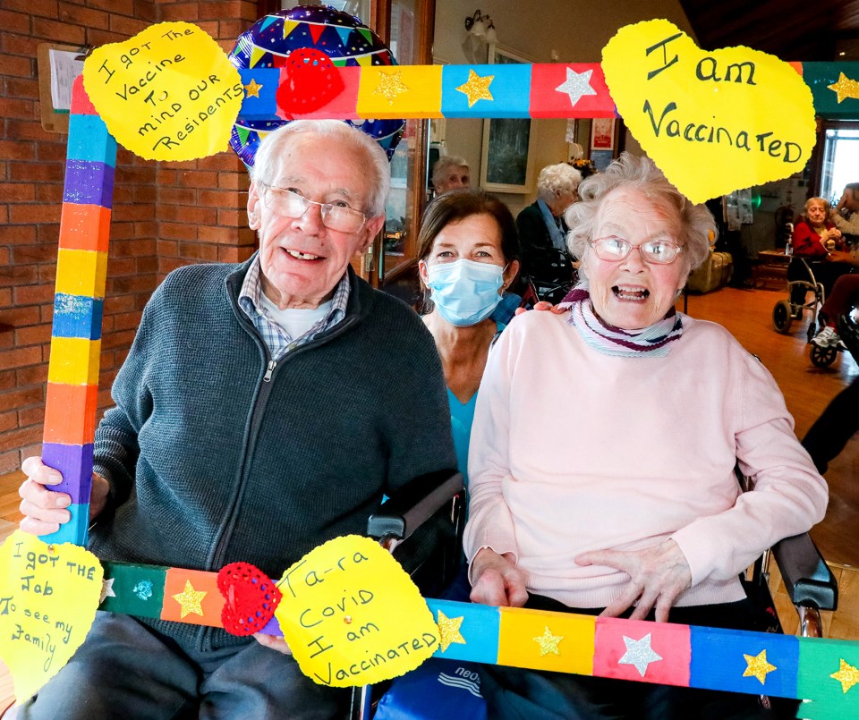 All eligible care home residents have been offered a first jab